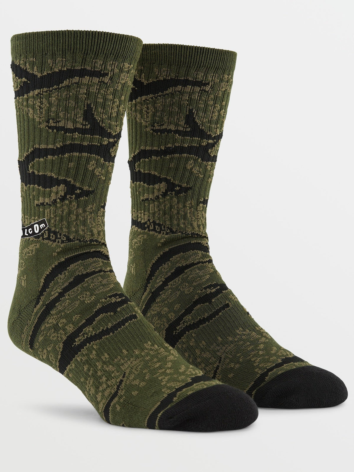 Volcom Caustic Camo Men's Socks Squadron Green