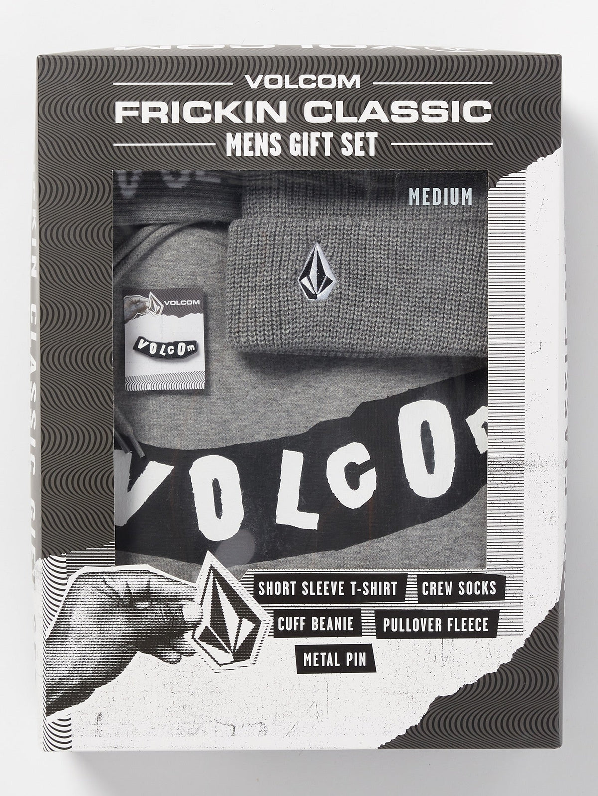 Volcom 2023 Frickin Classics Gift Set Heather Grey