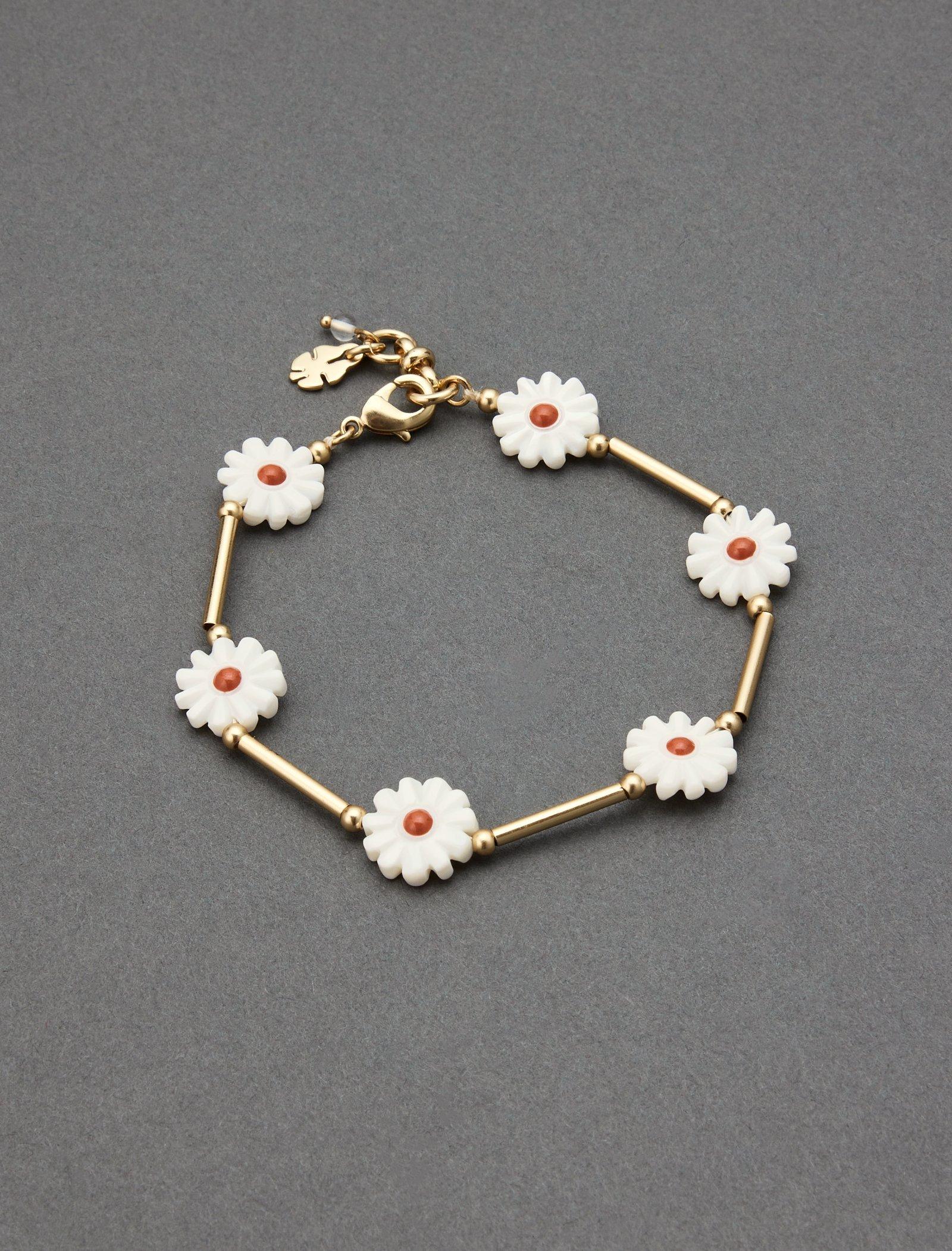 Lucky Brand Daisy Chain Bracelet Gold