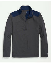 Brooks Brothers Men's Golf Performance Half-Zip Charcoal