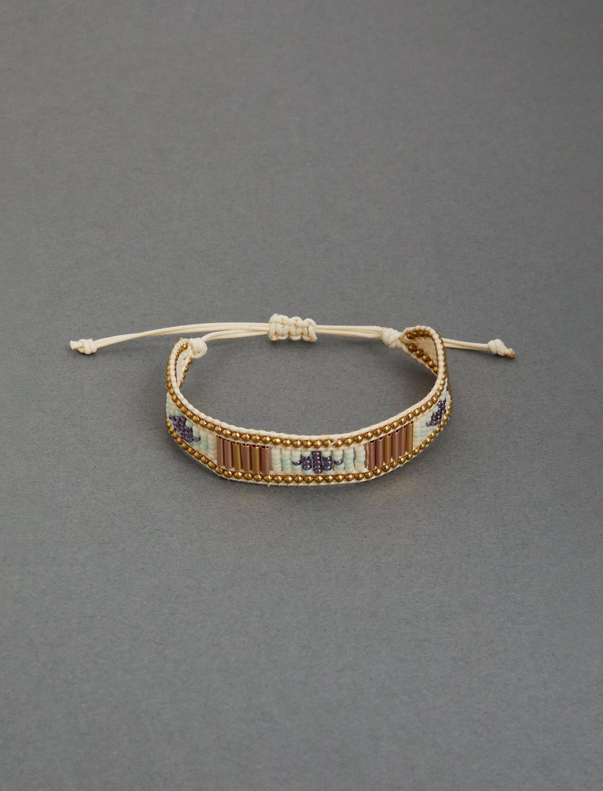 Lucky Brand Delicate Beaded Wrap Bracelet Gold