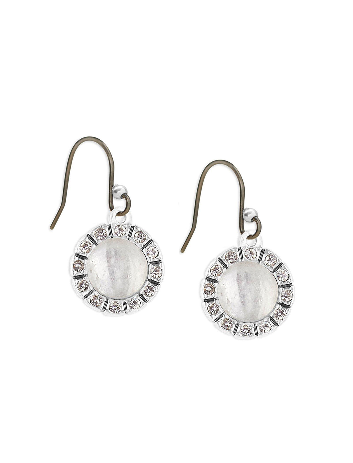 Lucky Brand Delicate Pave Drop Earring Silver