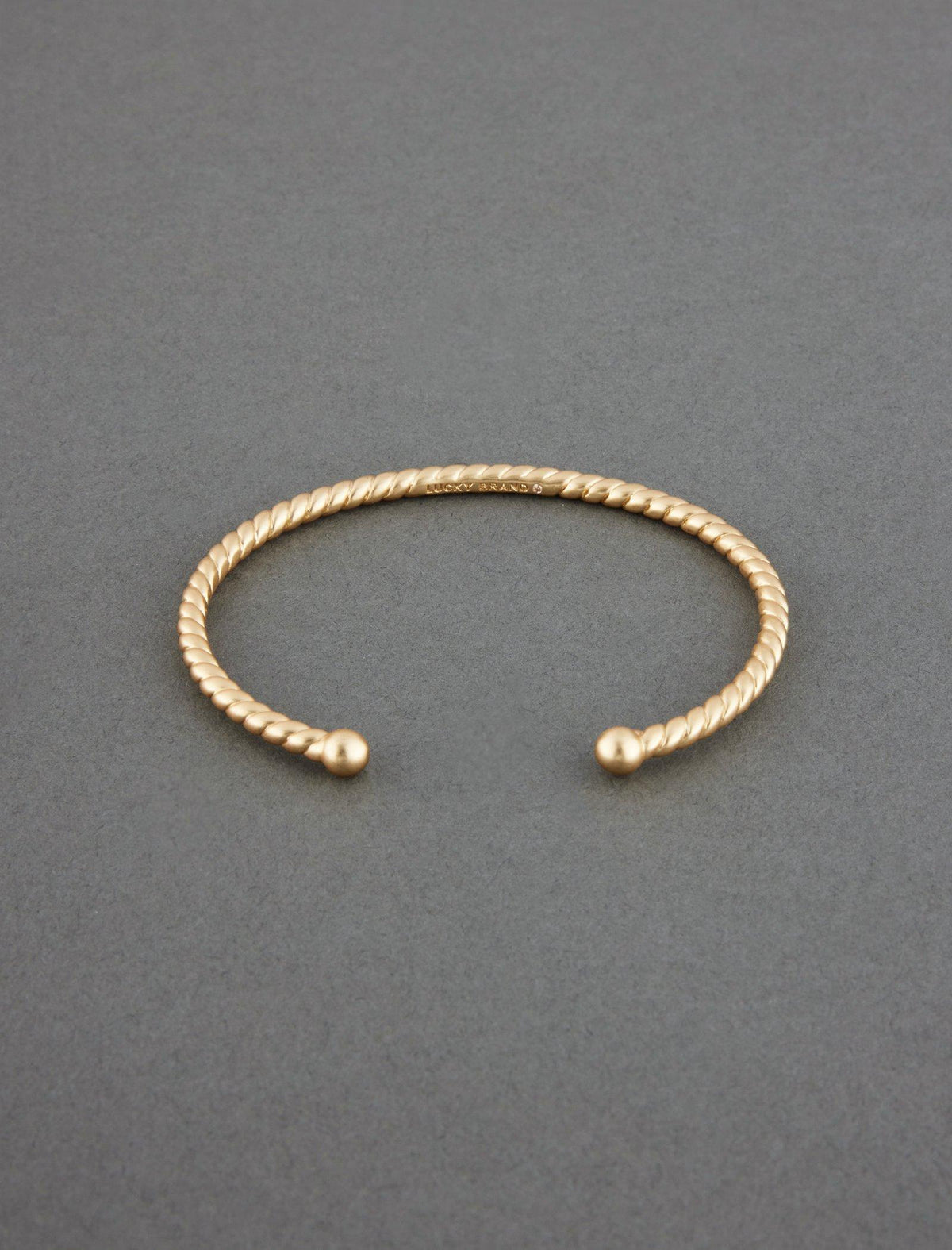 Lucky Brand Delicate Rope Twist Cuff Bracelet Gold
