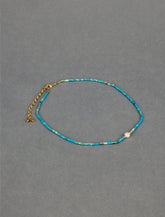 Lucky Brand Delicate Turquoise Collar Necklace Gold