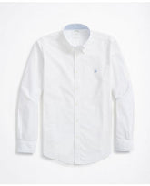 Brooks Brothers Men's Stretch Milano Slim-Fit Sport Shirt White