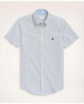 Brooks Brothers Men's Stretch Regent Regular-Fit Sport Shirt Sodalite