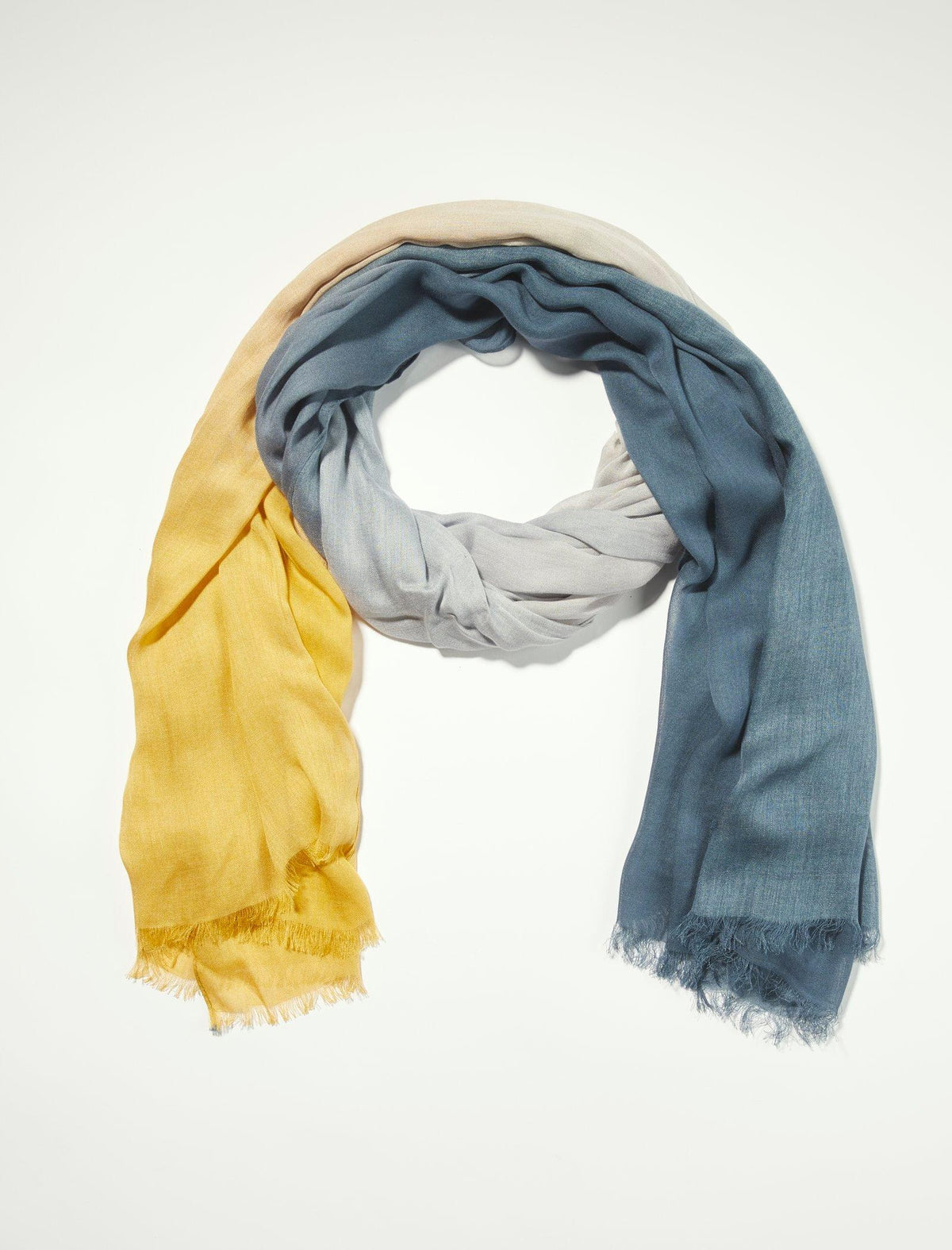 Lucky Brand Dip Dye Scarf Dark Blue