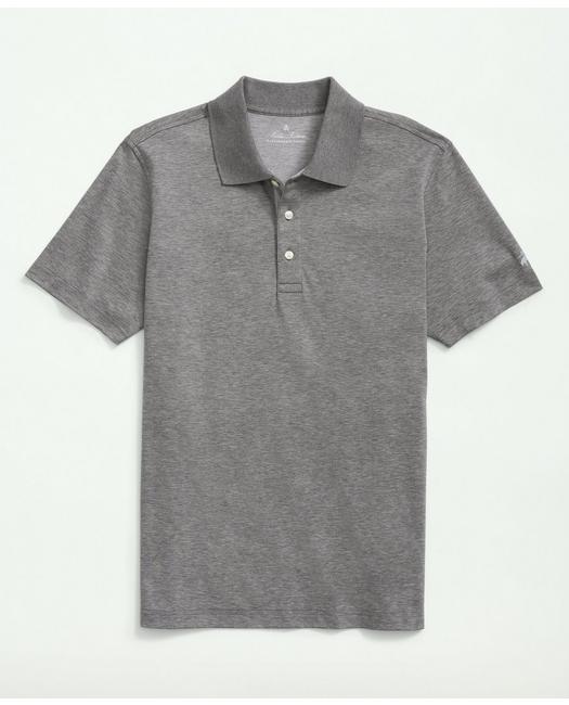 Brooks Brothers Men's Supima Cotton Golf Polo Grey