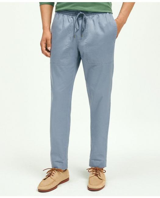 Brooks Brothers Men's Friday Drawstring Chino Pants Light Blue