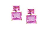 Judith Leiber Couture Rectangle Drop Earrings