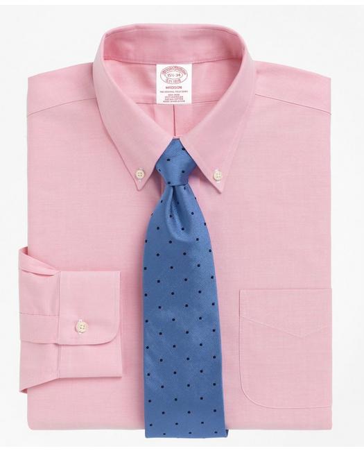 Brooks Brothers Men's Cool Madison Relaxed-Fit Dress Shirt Pink