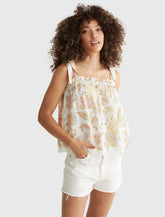 Lucky Brand Easy Tie Tank Cream