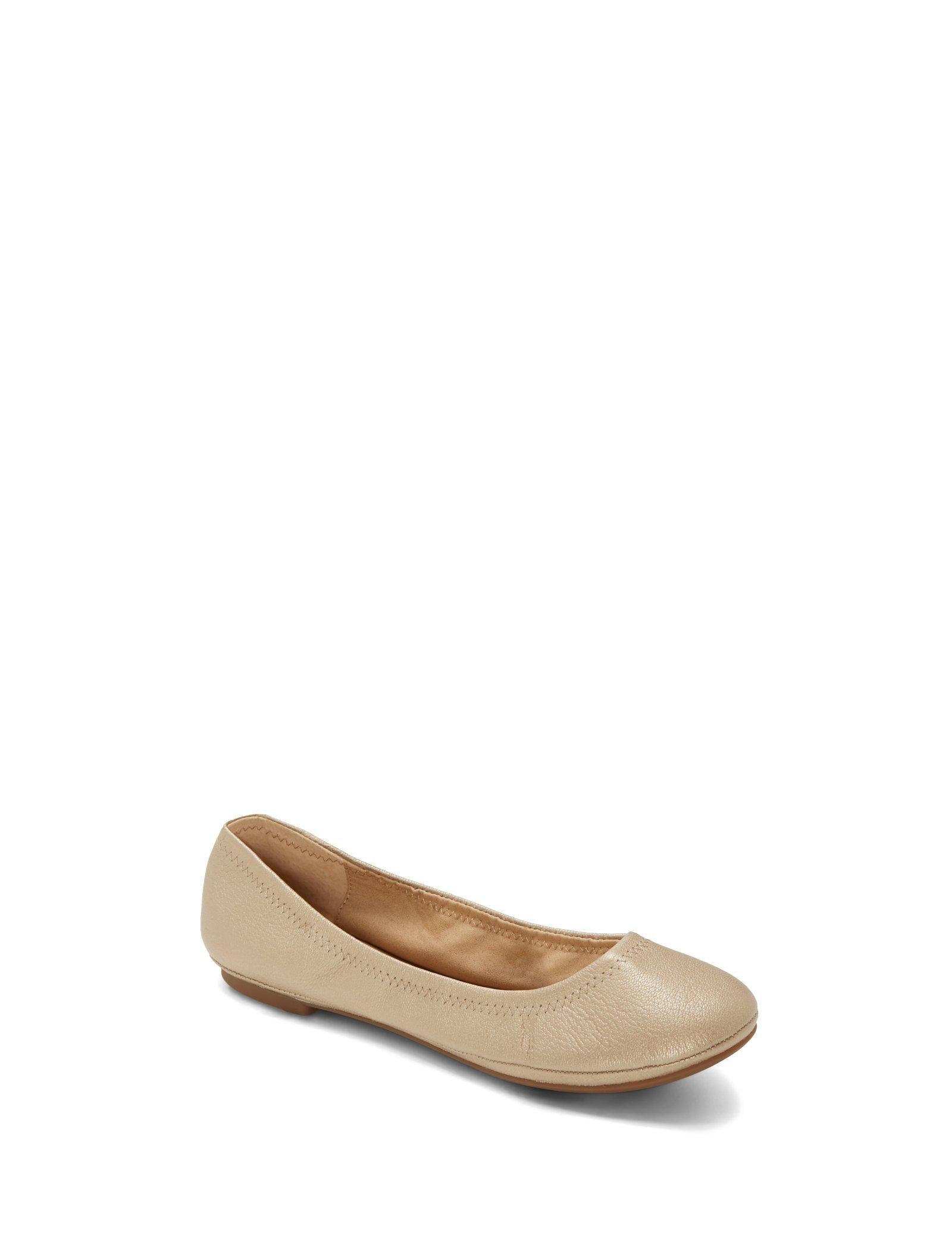 Lucky Brand Emmie Leather Flats Gold