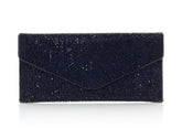 Judith Leiber Couture Judith Leiber  Envelope Crystal Clutch Navy