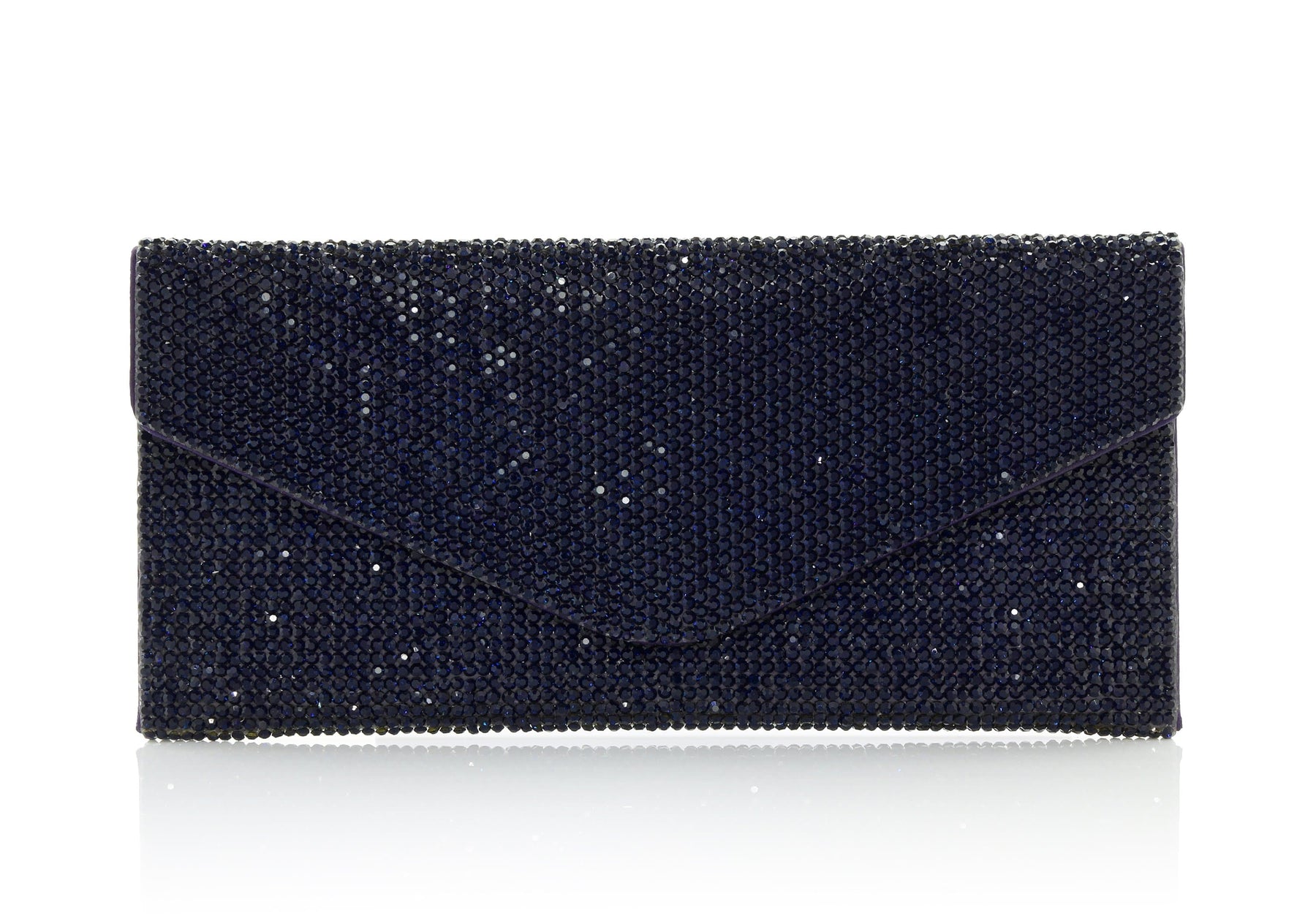 Judith Leiber Couture Judith Leiber  Envelope Crystal Clutch Navy