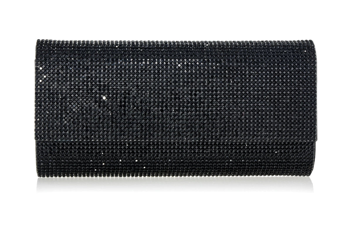 Judith Leiber Couture Perry Crystal Clutch Black