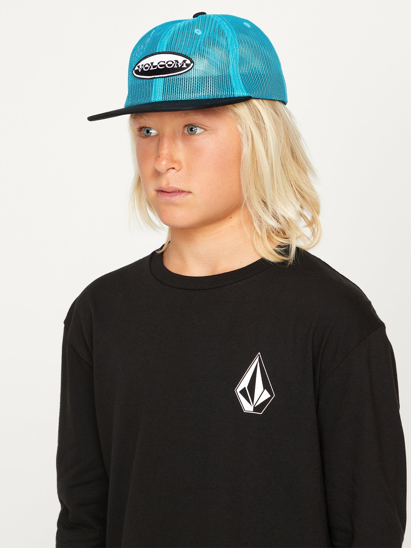 Volcom Meshington Trucker Hat Temple Teal