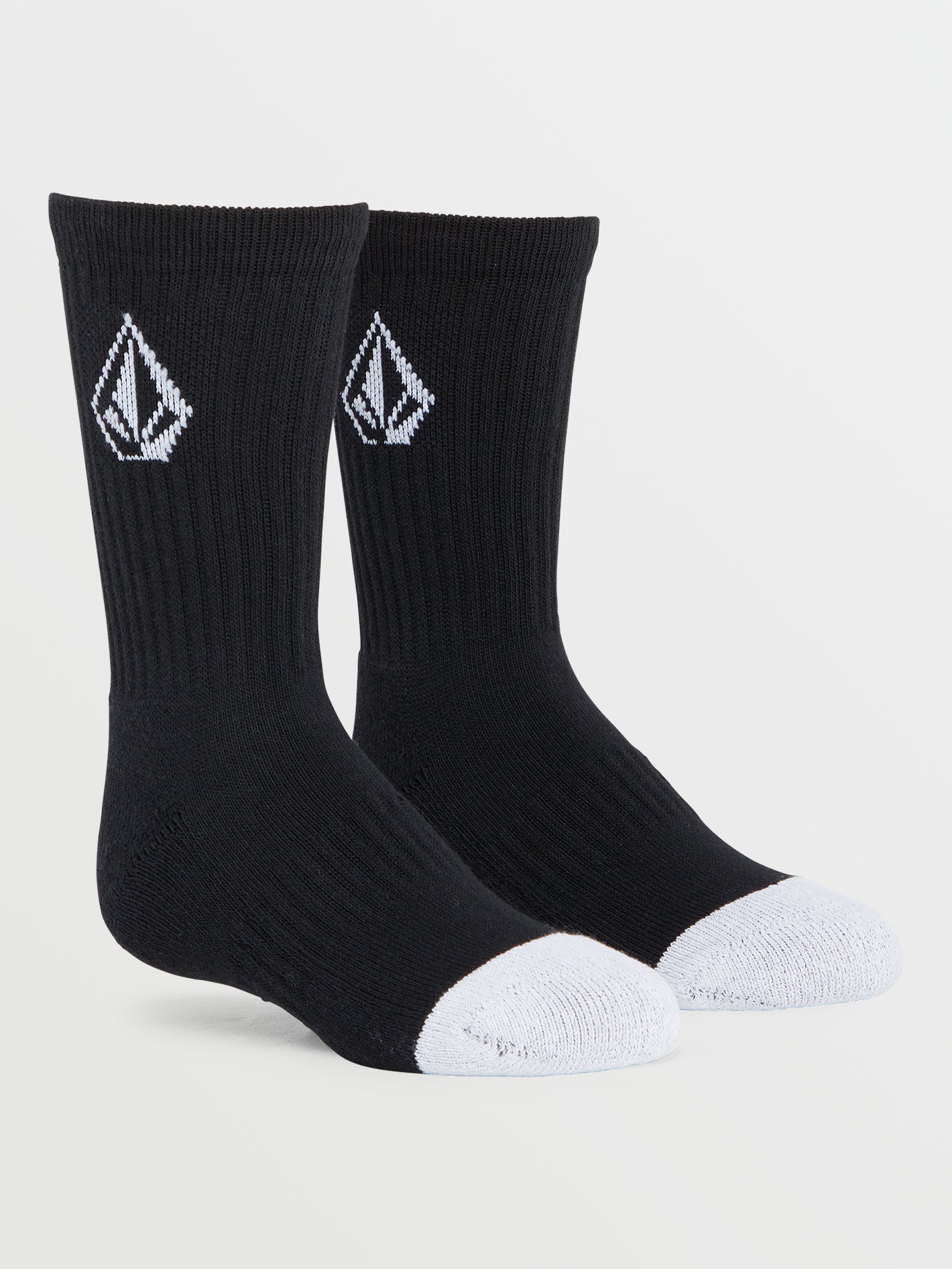 Volcom Full Stone Boys Socks 3 Pack (Age 8-14) Black