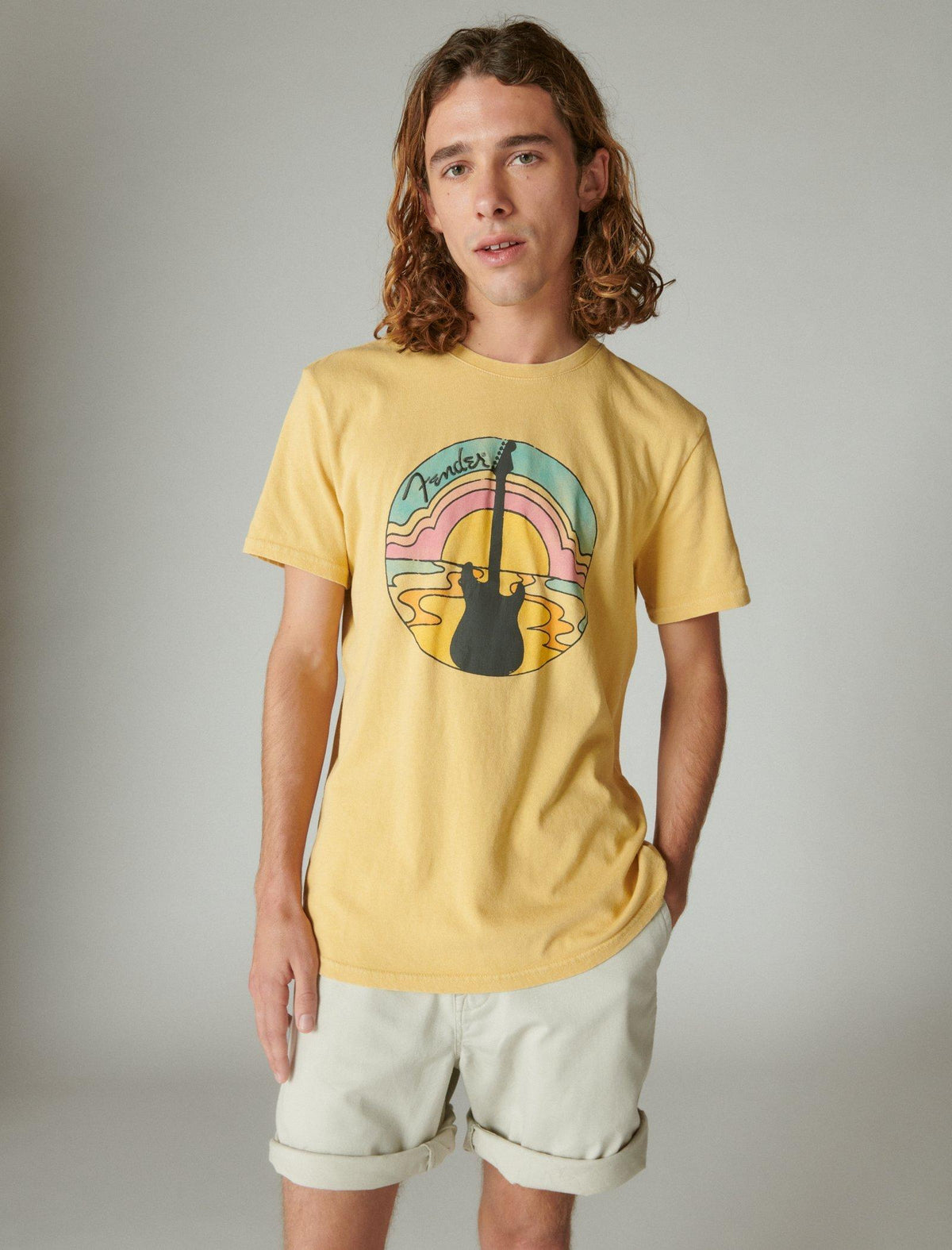 Lucky Brand Fender Sunset Tee Rattan