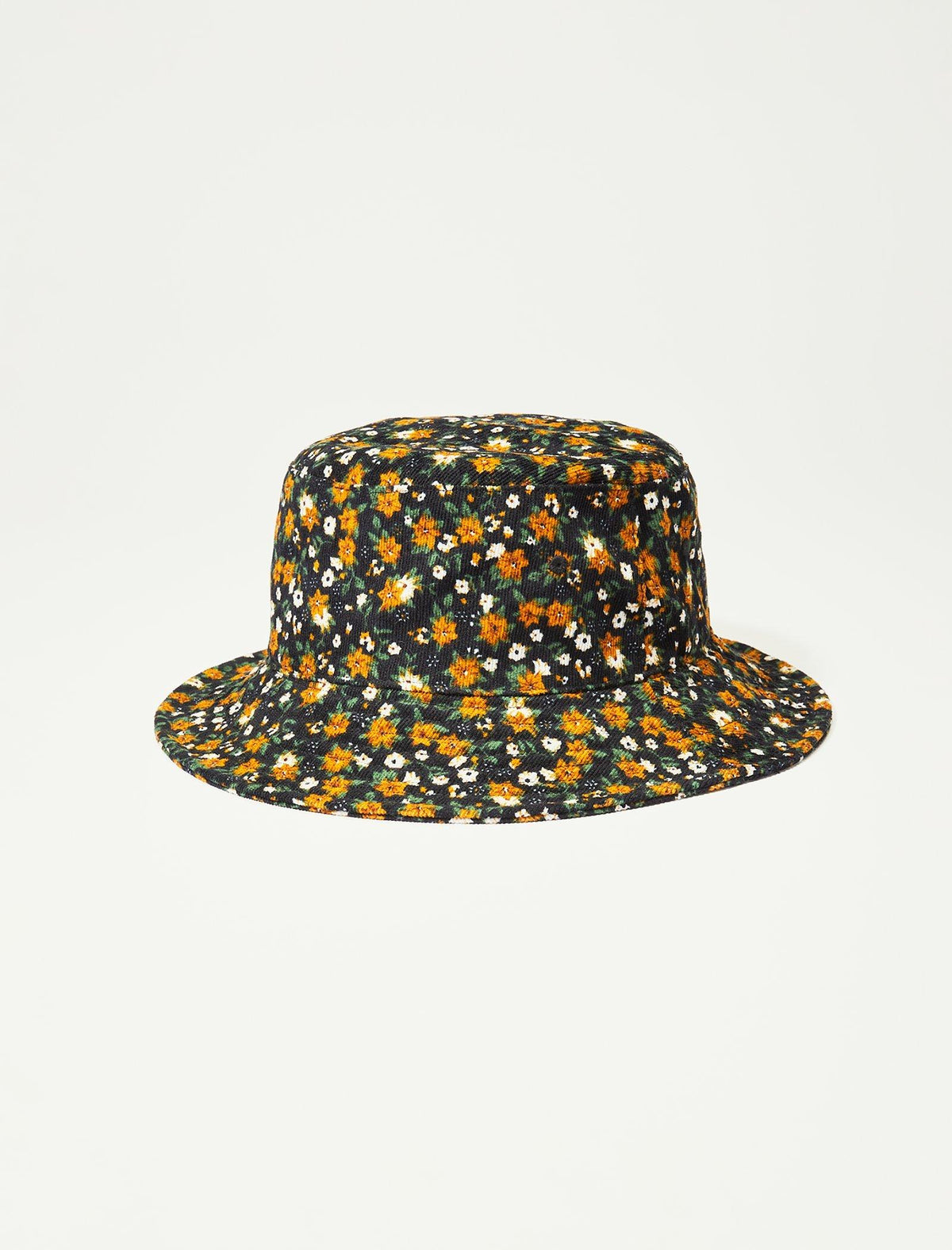 Lucky Brand Floral Corduory Bucket Hat Black