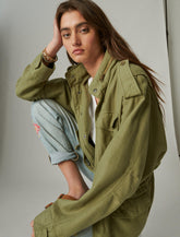 Lucky Brand Four Pocket Military Jacket Olive