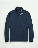 Brooks Brothers Men's Performance Half-Zip Navy/Green