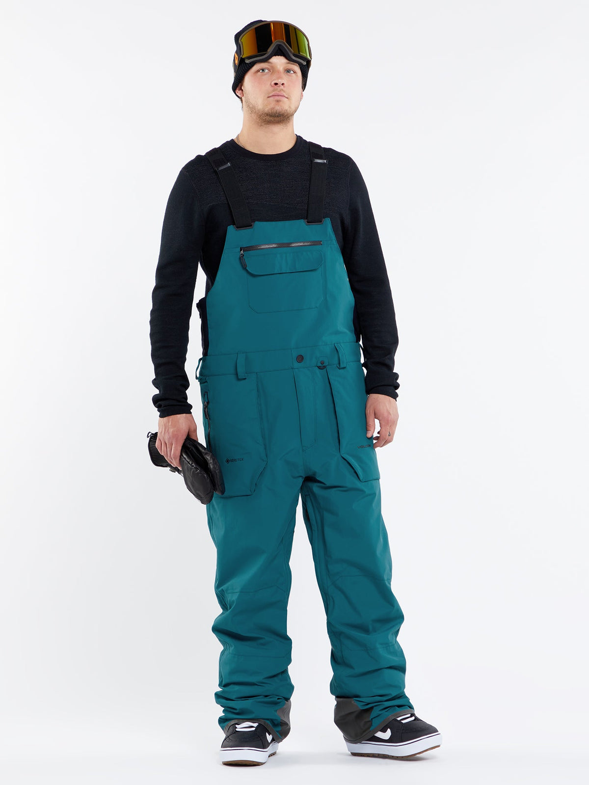 Volcom Rain Gore-Tex Bib Men's Snowboarding & Ski Overalls Blue