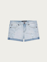 Lucky Brand Girls Ronnie Cuffed Denim Short Light Blue