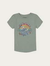 Lucky Brand Girls Sunshine On My Mind Tee Limelight