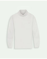 Brooks Brothers Girls Stretch Cotton Turtleneck White