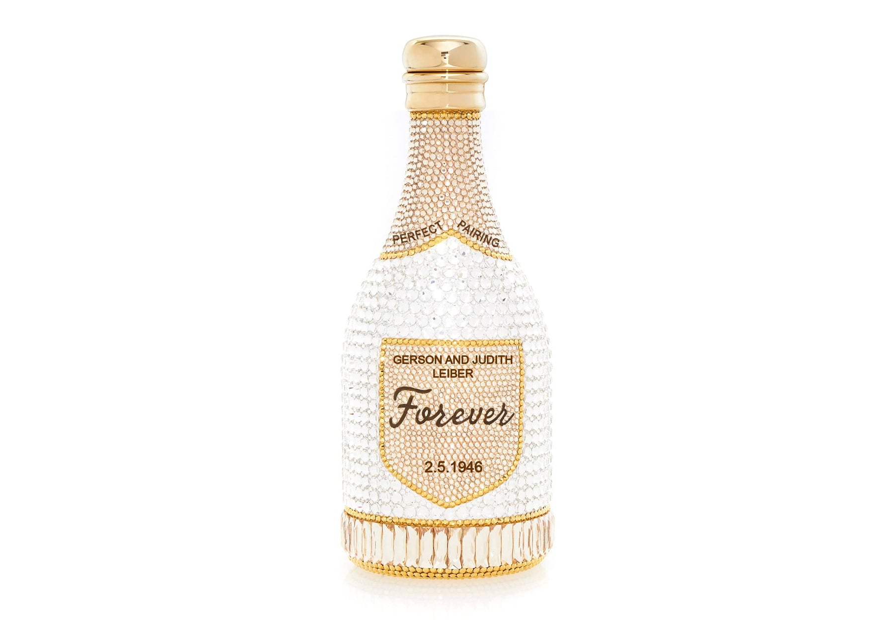 Judith Leiber Couture Bespoke Champagne Bottle Forever