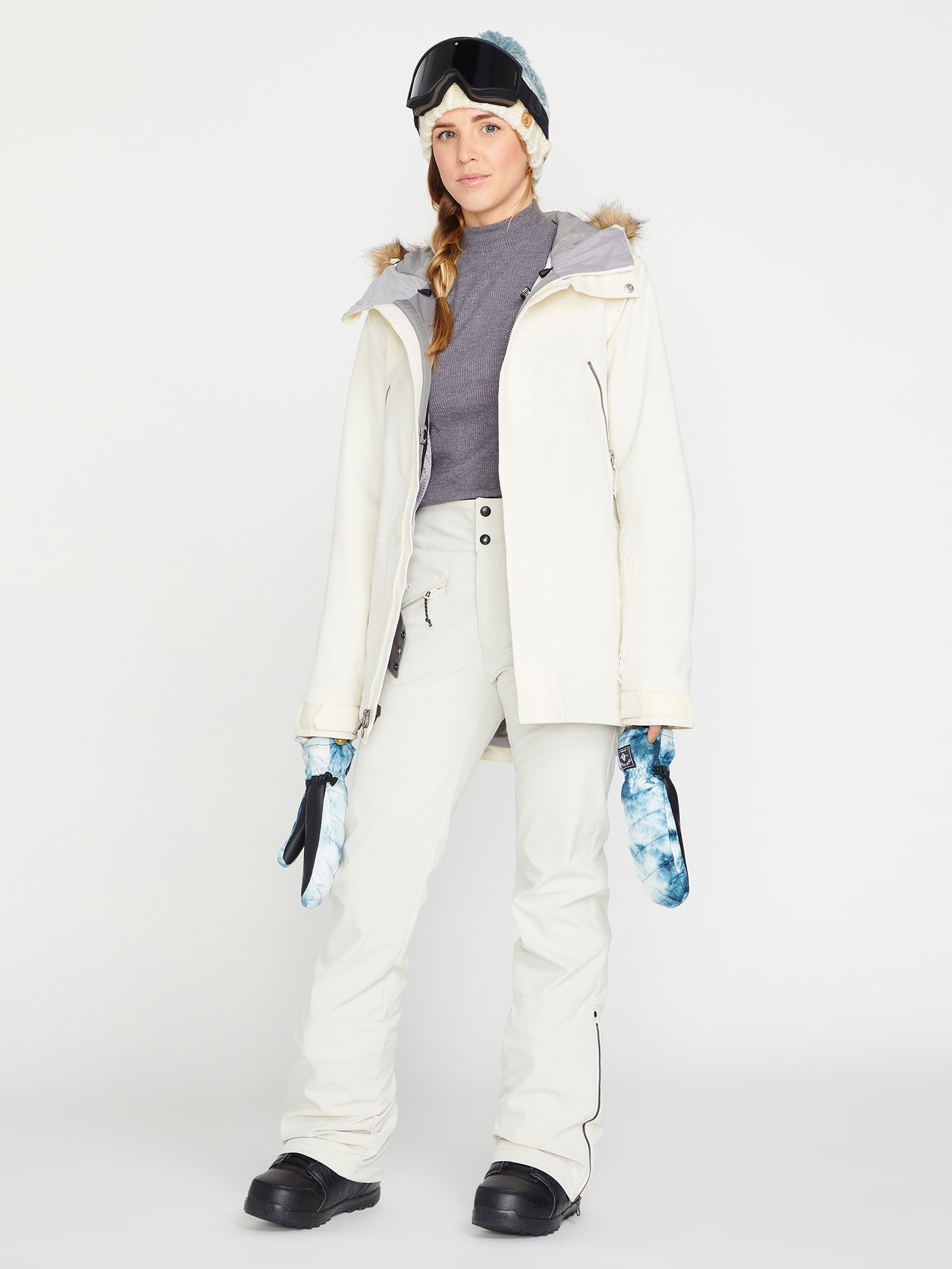 Volcom Shadow Insulated Women's Snowboarding & Ski Jacket Off White