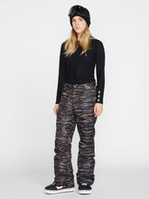 Volcom Hallen Women's Snowboarding & Ski Pants Tiger Print