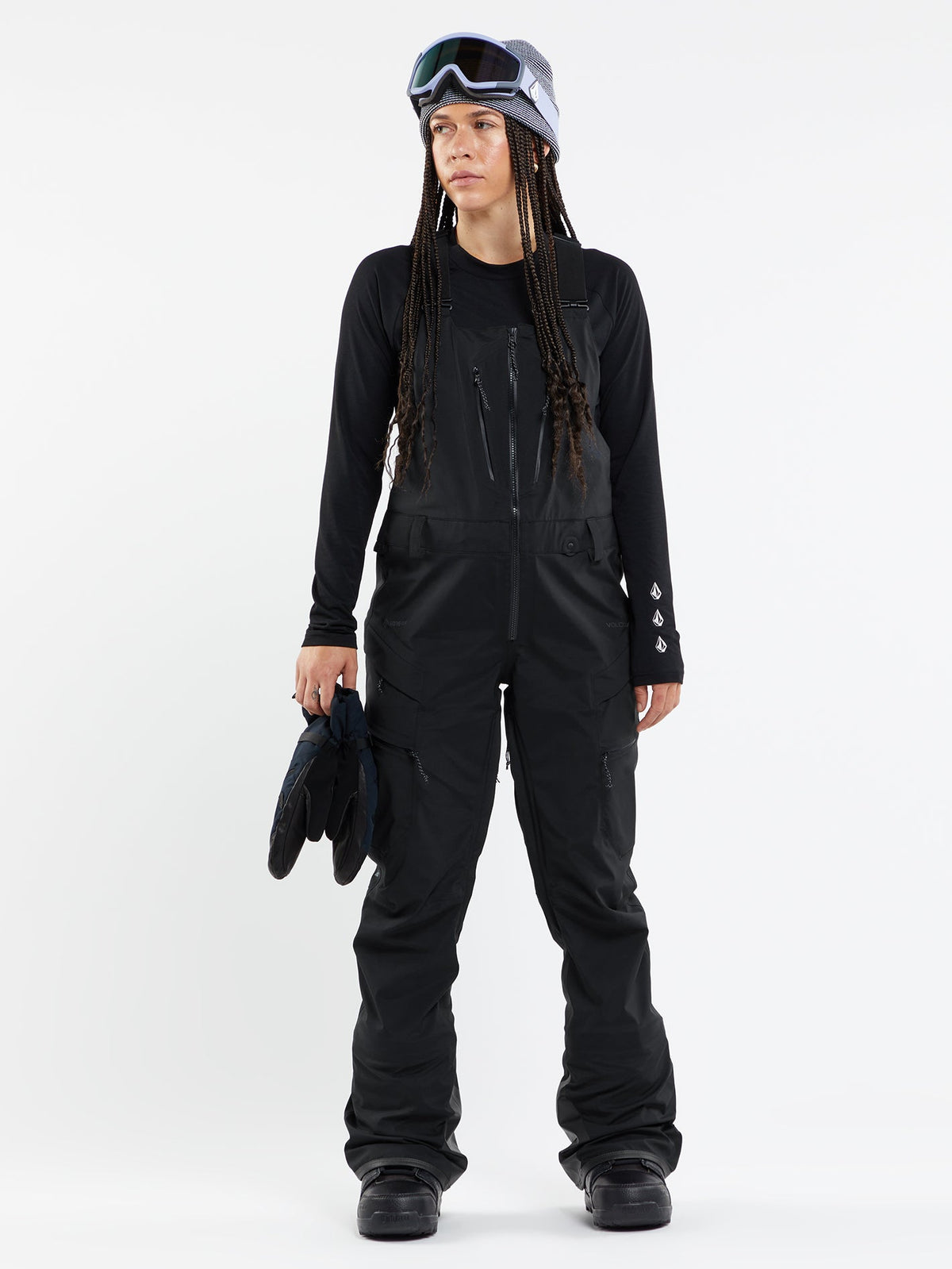 Volcom Vs 3L Stretch Gore Bib Women's Women's Snowboarding & Ski Overalls Black