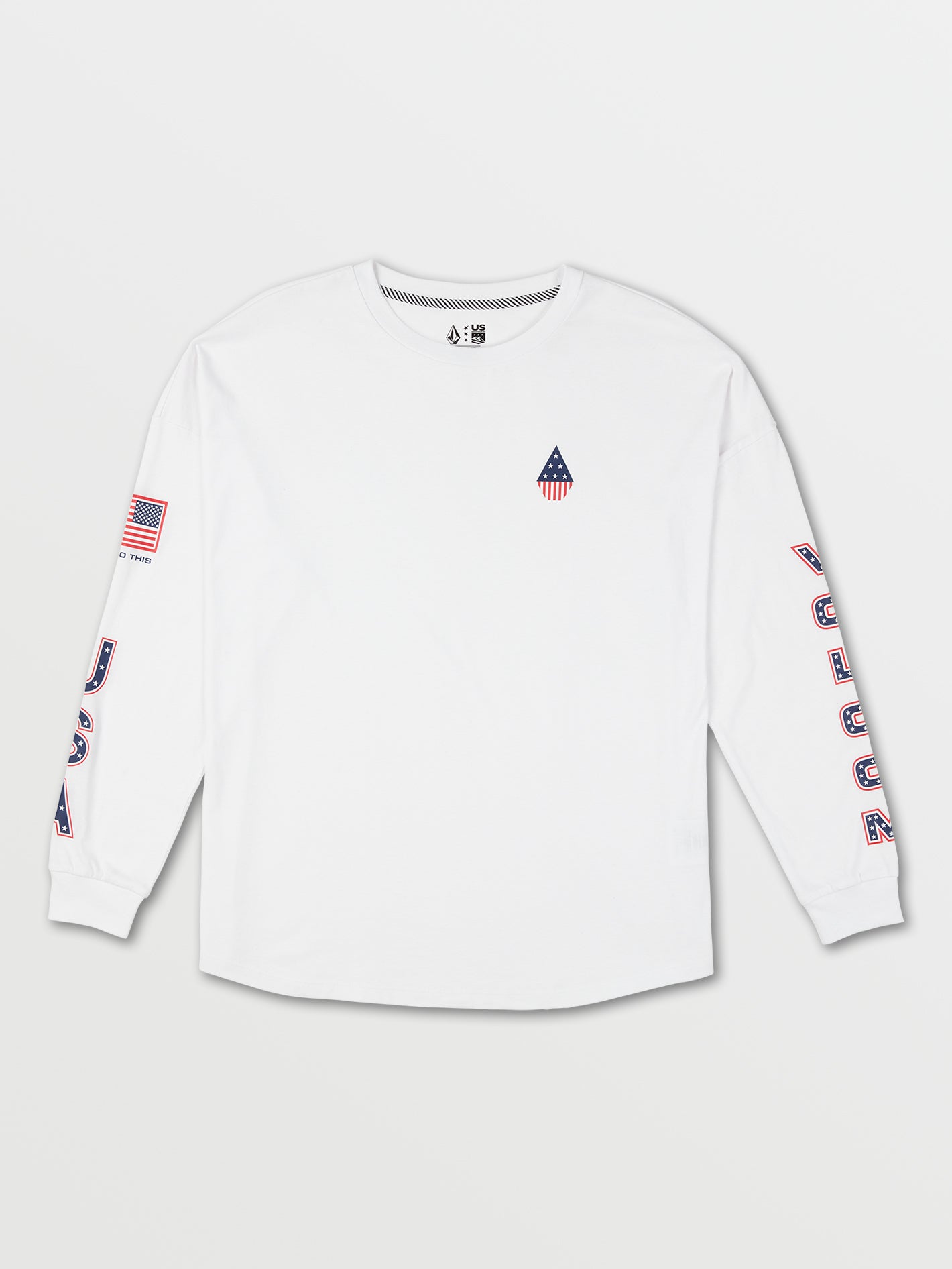 Volcom USA Long Sleeve Tee Usst White