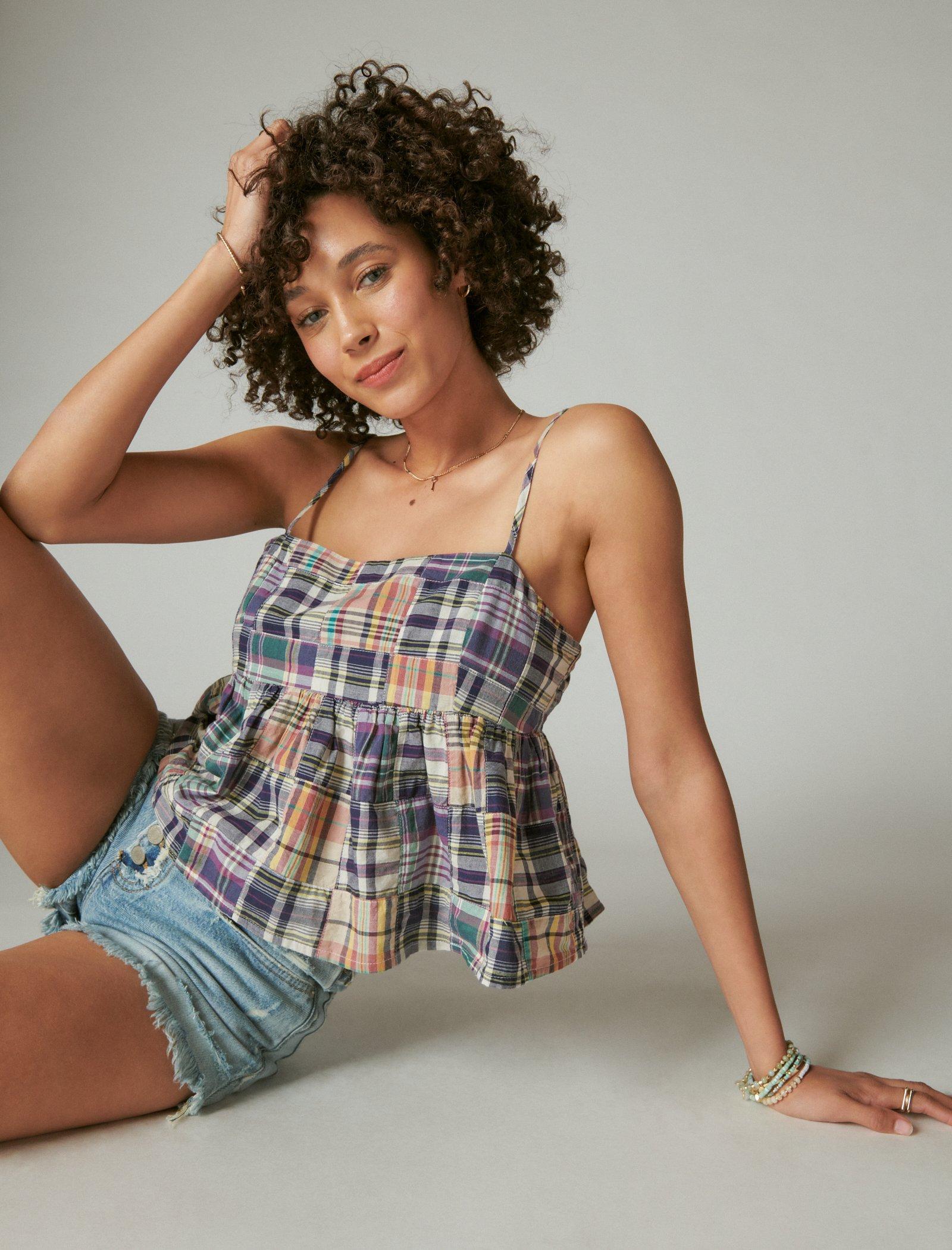 Lucky Brand Cami Heritage Patchwork