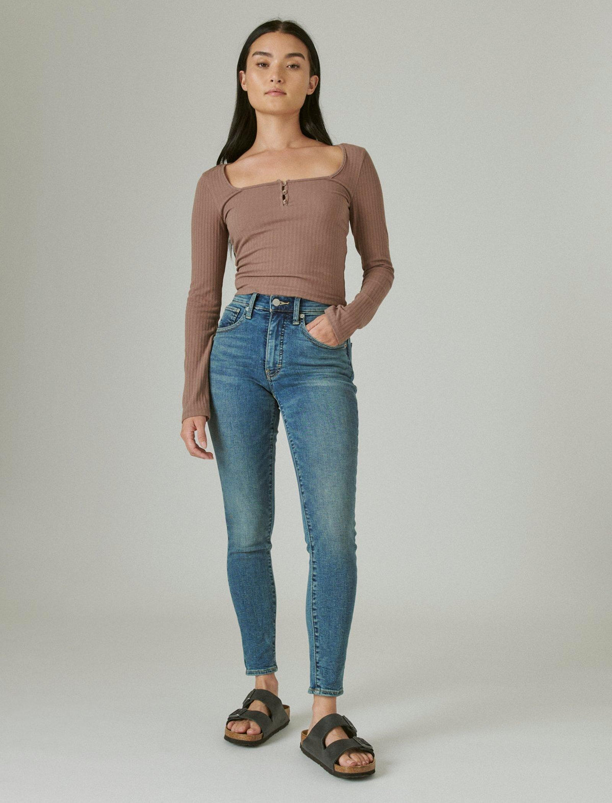 Lucky Brand High Rise Bridgette Skinny Shasta