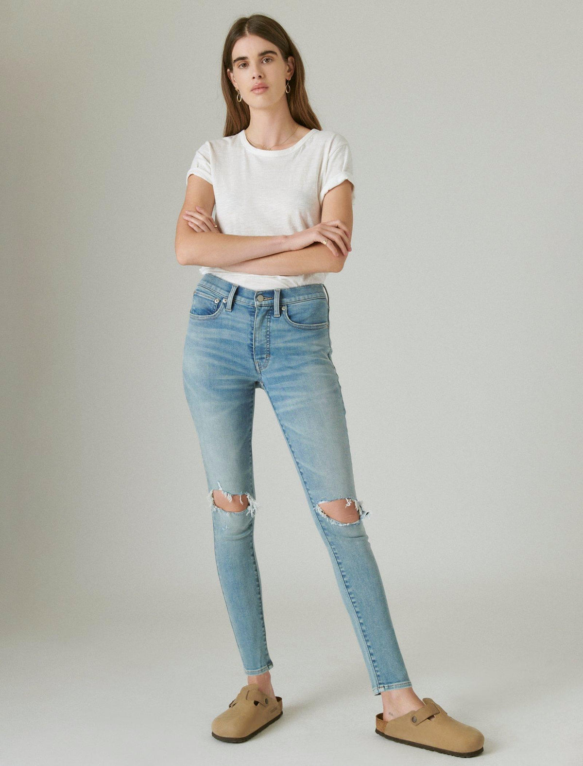 Lucky Brand High Rise Bridgette Skinny Darwin Dest