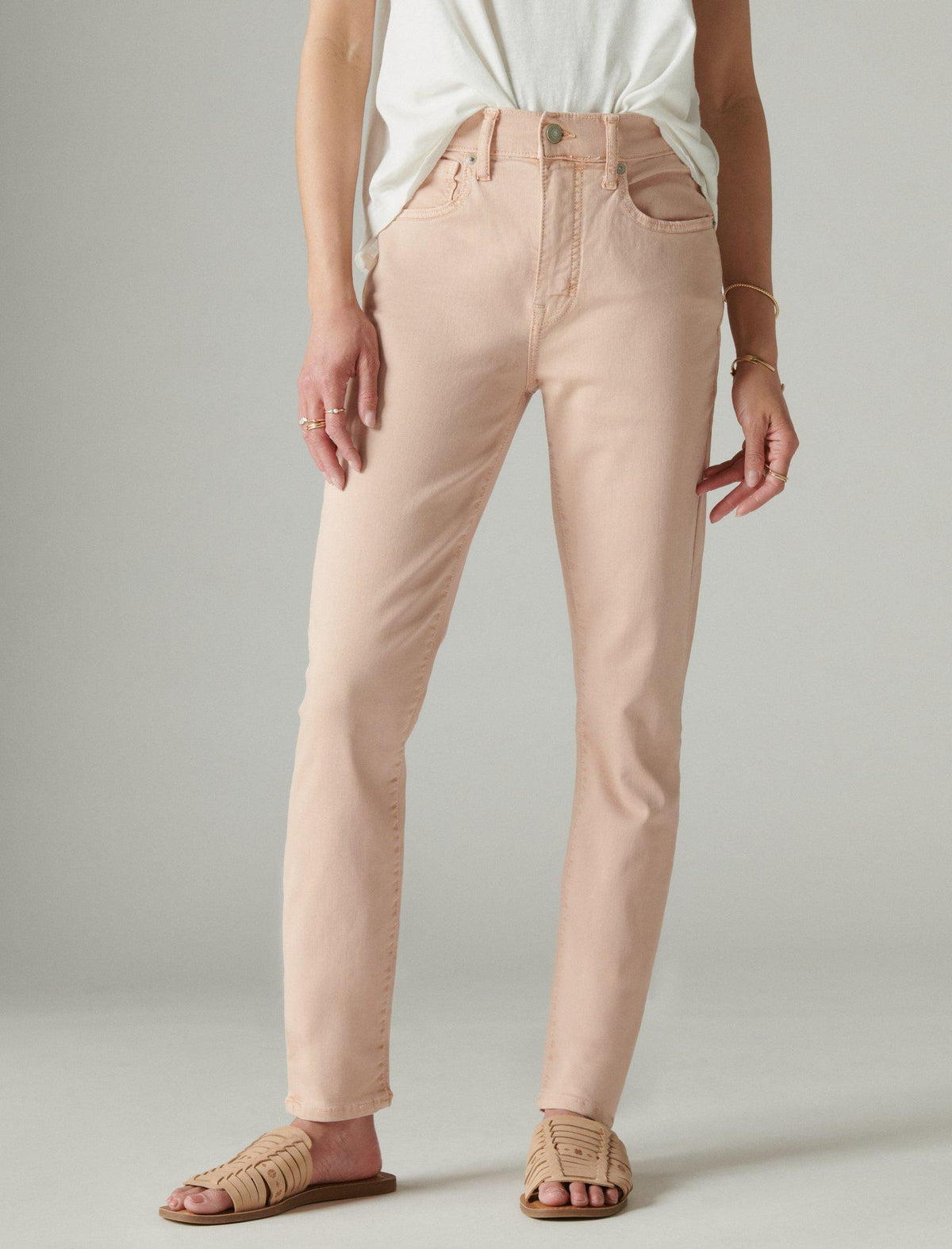 Lucky Brand High Rise Bridgette Skinny Realness Rose