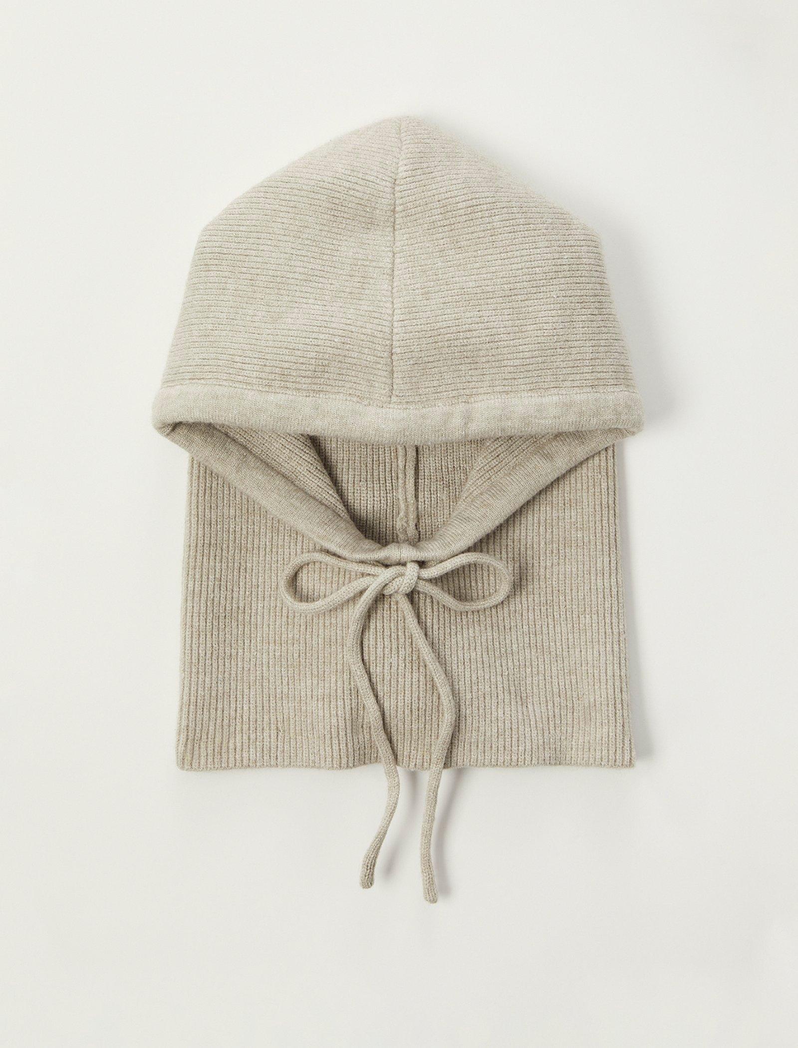 Lucky Brand Hoodie Balaclava Oatmeal/Heather Grey