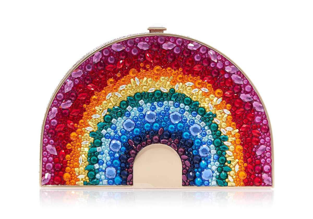 Judith Leiber Couture Judith Leiber Jeweled Rainbow Clutch