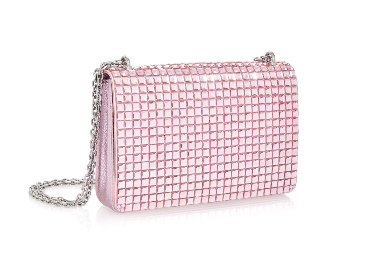 Judith Leiber Couture Cricket Squares Pink