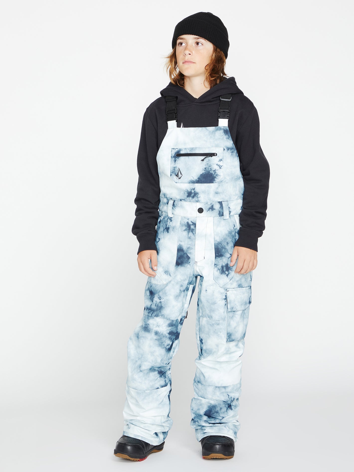 Volcom Kids Barkley Insulated Bib Overall Storm Tie-dye