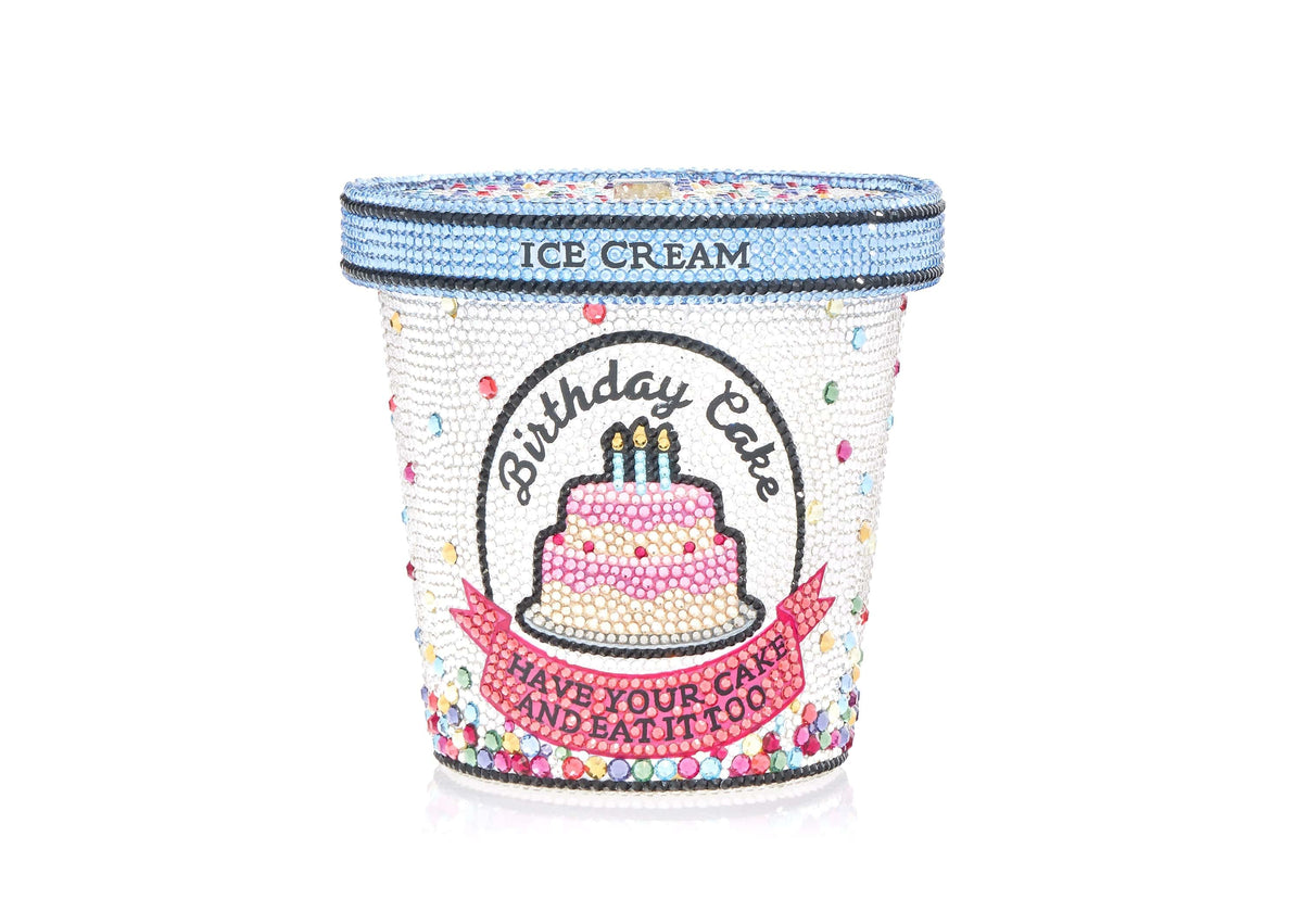 Judith Leiber Couture Birthday Cake Ice Cream Pint