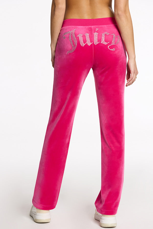 Pink JUICY COUTURE Royalty Velour Pants | JD Sports UK