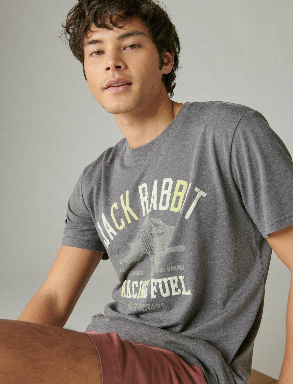 Lucky Brand Jack Rabbit Fuel Tee Blackened Pearl