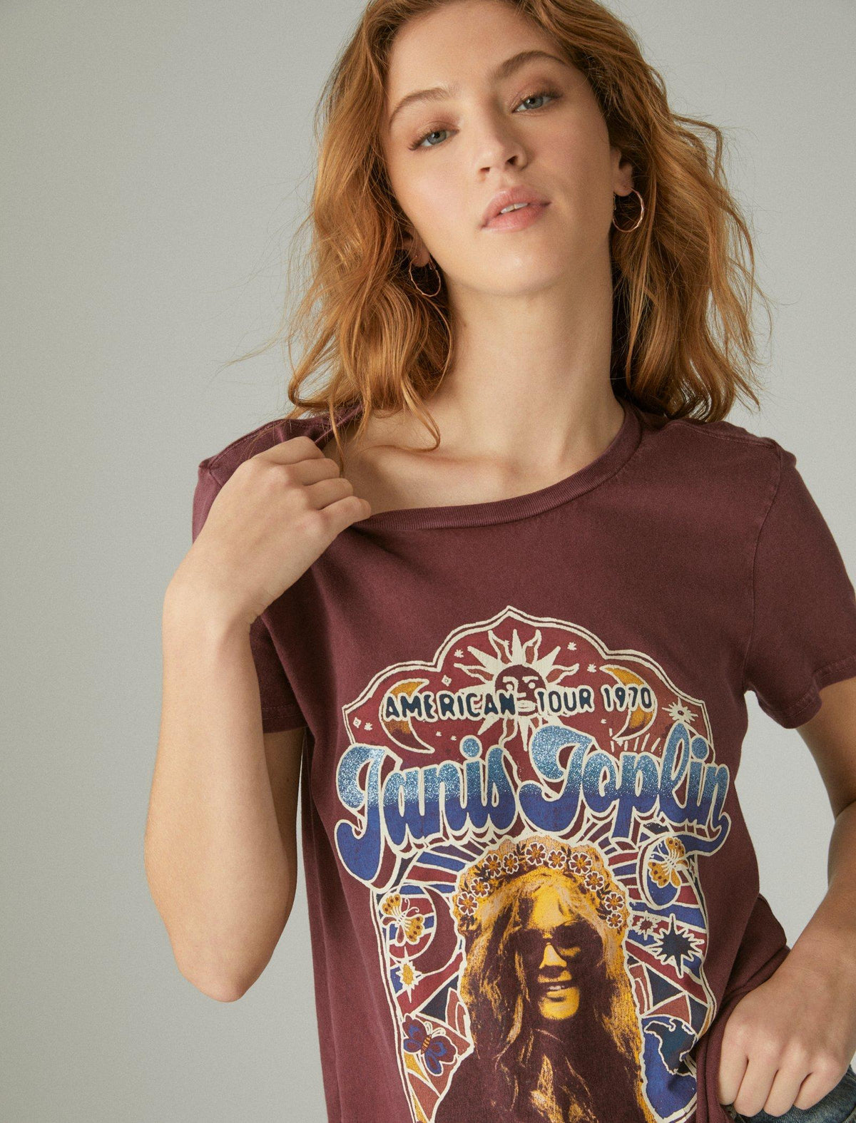 Lucky Brand Janis Classic Crew Tee Port Royale