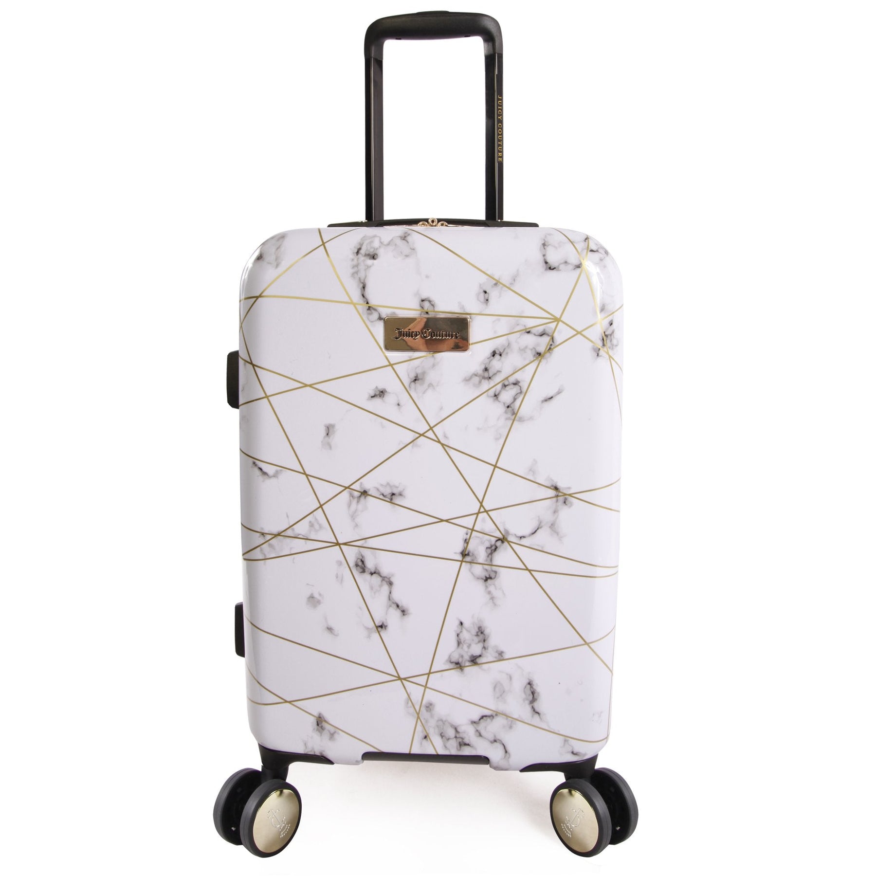 Juicy Couture Carry-On Hardside Spinner Luggage Marble Web
