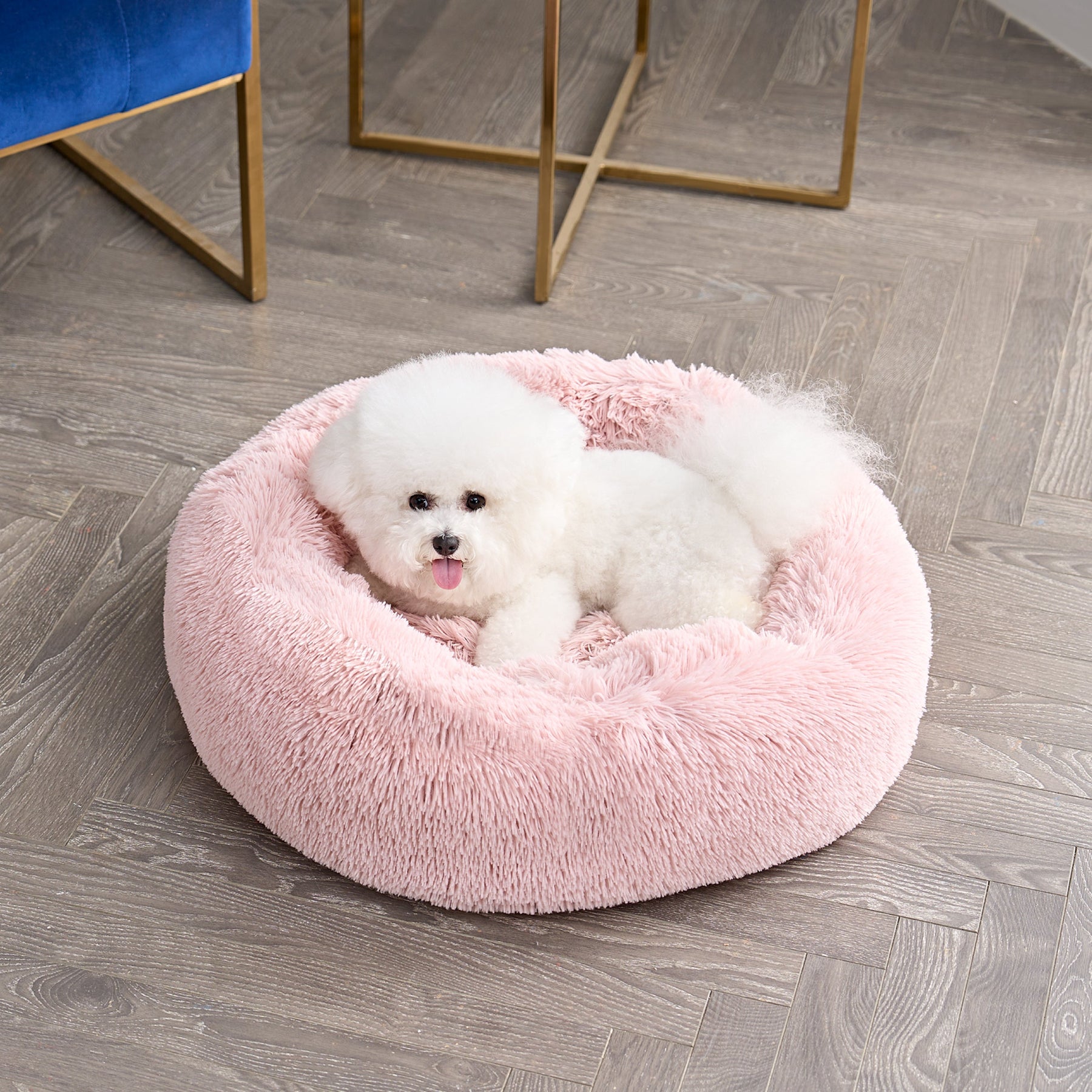 Juicy Couture Devon Faux Fur Pet Bed Pink