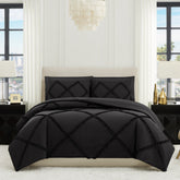 Juicy Couture Diamond Ruffle Comforter Set Black